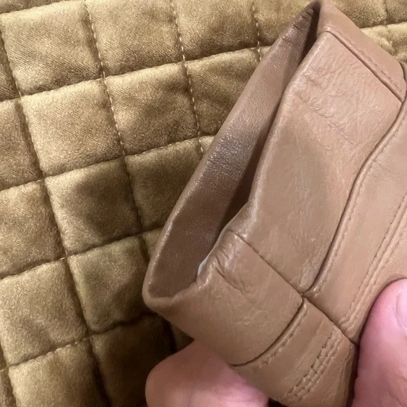 ✨✨✨White House Black Market Light Brown/ Carmel GENUINE Leather Jacket✨✨✨ - Picture 9 of 10